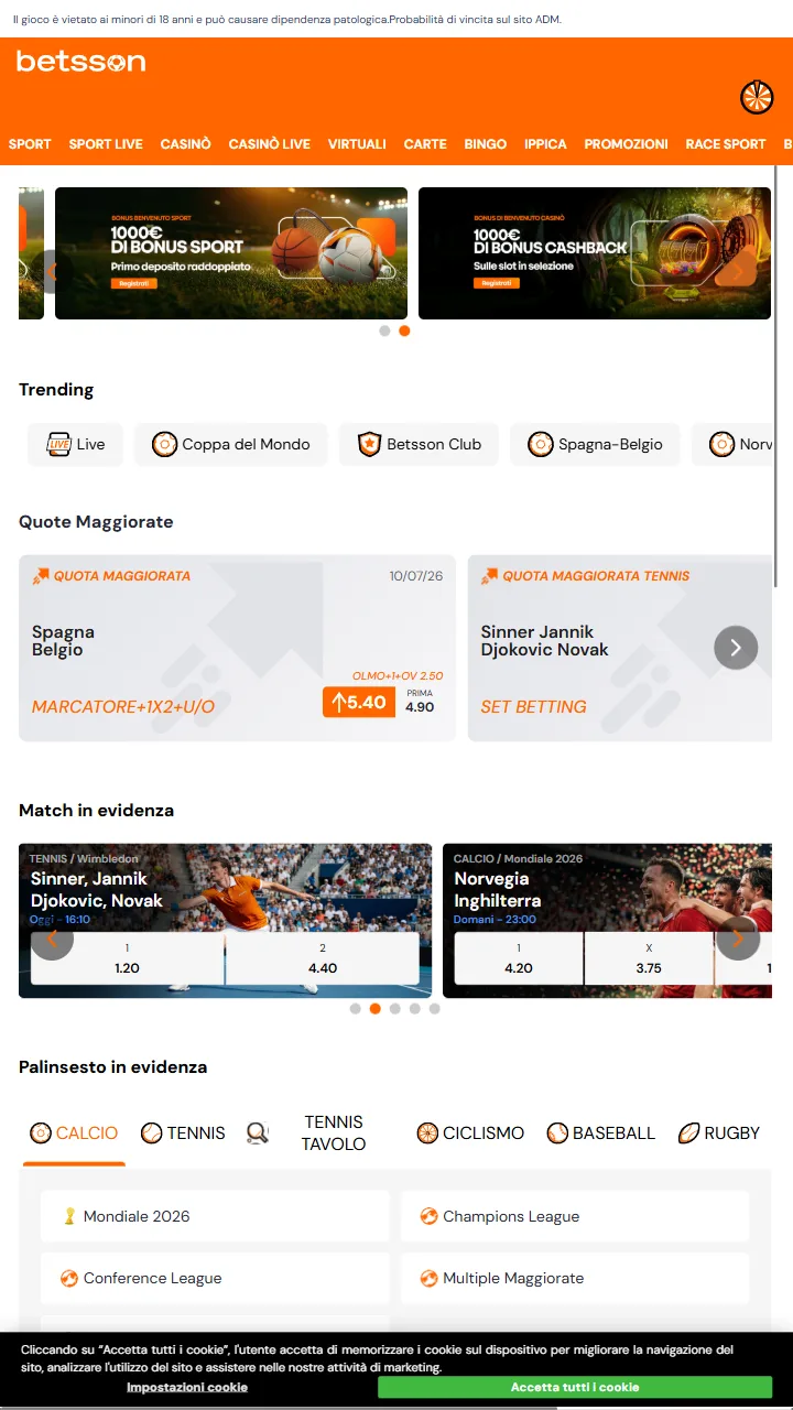 Captura 1 de Betsson
